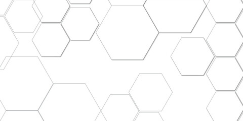 Abstract technology white geometric hexagon on transparent concept design honeycomb shape vector. 