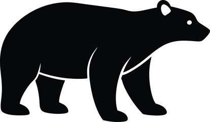 silhouette of a bear