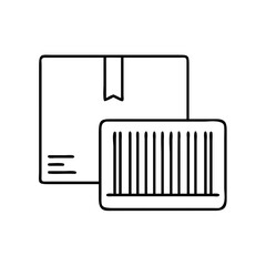 inventory barcode icon, inventory barcode line art - simple line art of inventory barcode, perfect for inventory barcode logos and icons