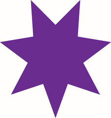 Obraz premium purple star icon