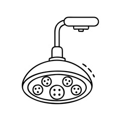 light for surgery icon, light for surgery line art - simple line art of light for surgery, perfect for light for surgery logos and icons