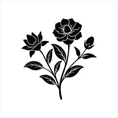  Floral Vector Collection with Sketch and Silhouette Designs