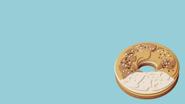 bagel  animated illustration