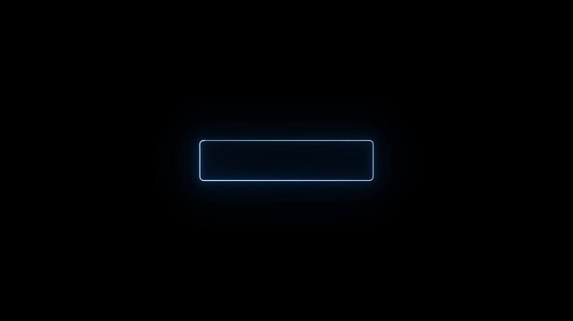 Neon abstract rectangle shape line animation.