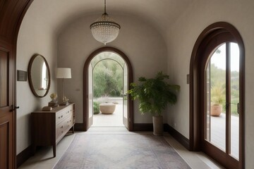 interior of a resort