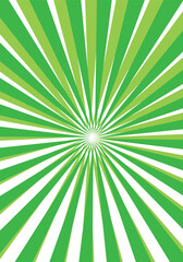 Green banner rays, lines burst brackground