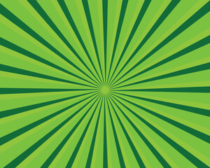 Green banner rays, lines burst brackground