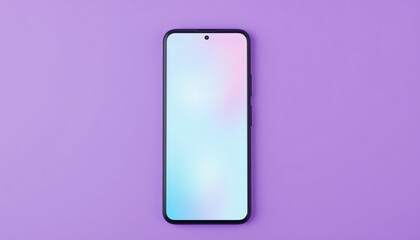 Modern smartphone with abstract background.