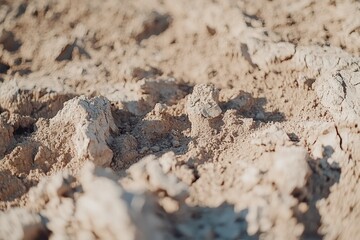 Dry cracked earth texture, desert landscape, arid climate, background for environmental concerns