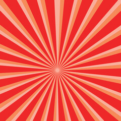 Sunlight narrow vertical abstract background. Powder dark red color burst background. Sun beam ray sunburst pattern background. Retro bright backdrop.