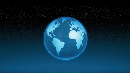 Fototapeta premium Global Network Digital Earth