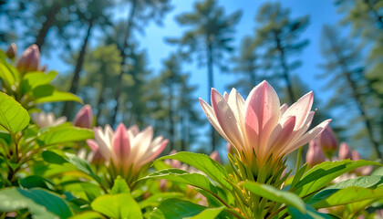 pink lotus in the garden