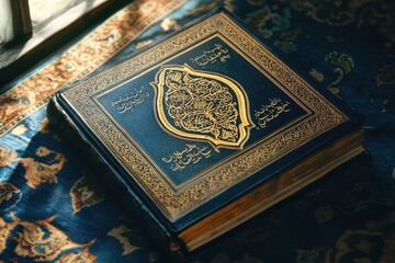 Fototapeta premium Quran. AI generated illustration.