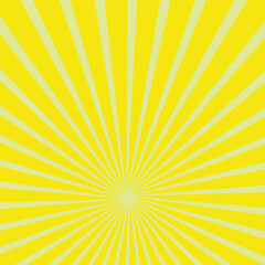 Vintage Comic Background Yellow Dark Color With Soft Light Sun Burst and Dots. Halftone Style. Latar belakang komik seni pop Cocok Untuk Background