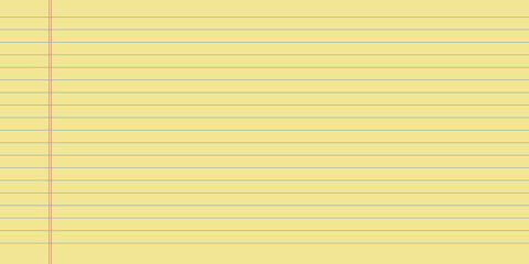 Yellow Legal Pad. Legal yellow paper with blue horizontal lines. Lined yellow paper © Mariia