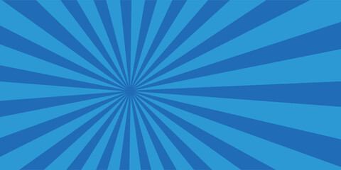 Dark blue sun rays retro with paper texture background. Abstract burst sun rays pattern design.