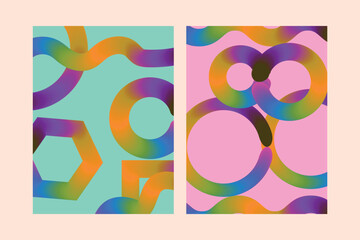 Infographics of multi color circles, Gradient Circle art color rings 3d illustration design.
Colorful pattern texture background.