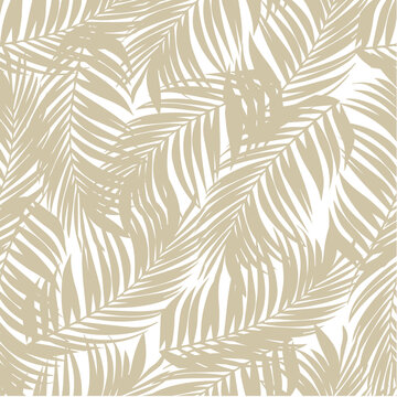 Wallpaper in the style of Baroque. Seamless vector background. Gold floral ornament pattern for fabric, wallpaper, packaging. 