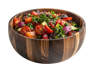 Fresh vegetable salad recipe kitchen food bright lighting isolated on transparent background