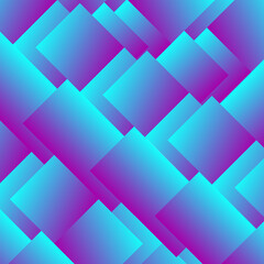 Seamless Abstract Geometric Pattern with Vibrant Gradient Squares
