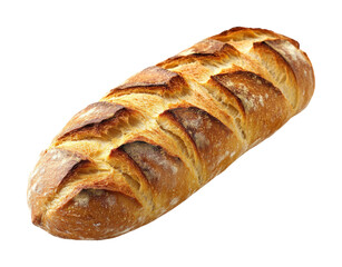 Baking fresh bread loaf bakery food cozy kitchen isolated on transparent background