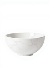 Contemporary Marble Bowl Against Gray Background