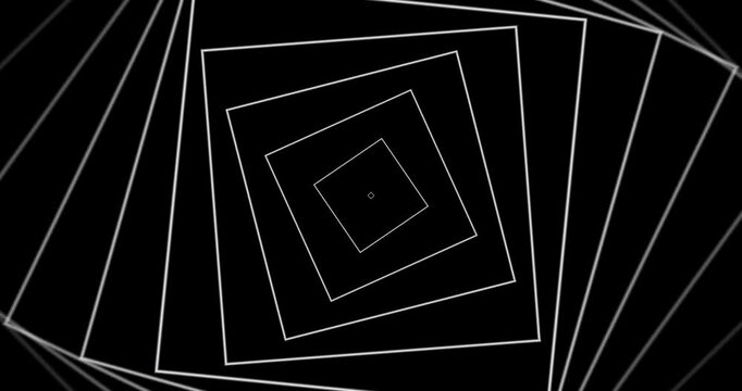 Square gyrating psychedelic Infinite. Loop