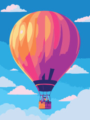 Obraz premium hot air balloon in sky