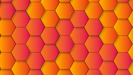 Abstract  3d hexagon light creative digital concept vector surface tile and mosaic background . multicolor hexagon geometric honeycomb texture background. creative decorative element fabric .