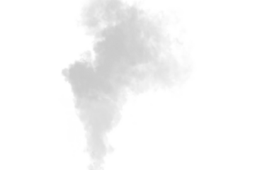 Dark fog or smoke effect isolated on transparent white background. Steam explosion special effect. Effective texture of steam, fog, smoke png. Design elements Abstract smoke texture frame over