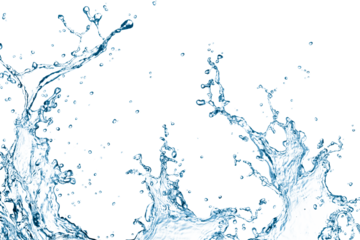 Water splash explosion Clean water spalsh background Water splash Blue water splash Figures and abstract forms of water on a white background. Clean water spalsh on white background Studio shot
