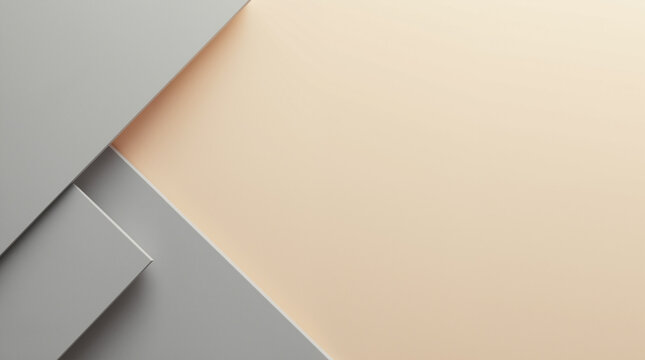 The image shows a beige and grey abstract background with a diagonal pattern