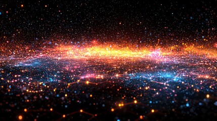 Obraz premium Cosmic expanse with vibrant hues