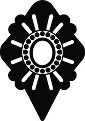 vector illustration of a black and white background