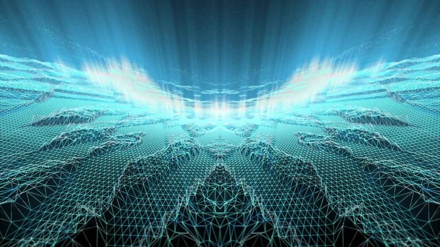 Natural energy fractal background animation