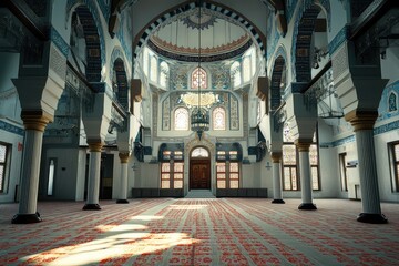 Obraz premium Mosque. AI generated illustration.