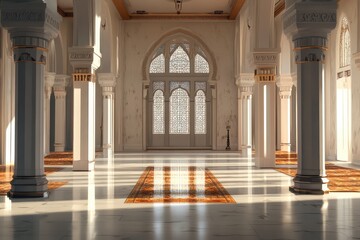 Fototapeta premium Mosque. AI generated illustration.