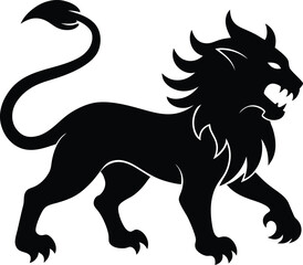 vector illustration of a lion