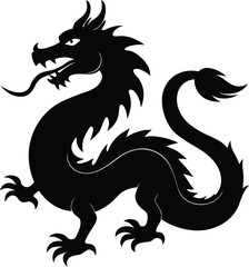 black dragon vector