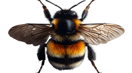 bumblebee Isolated cutout on a transparent background.