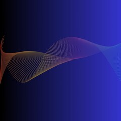 Gradient Wave Background, Modern Abstract Design, Colorful Flowing Lines
