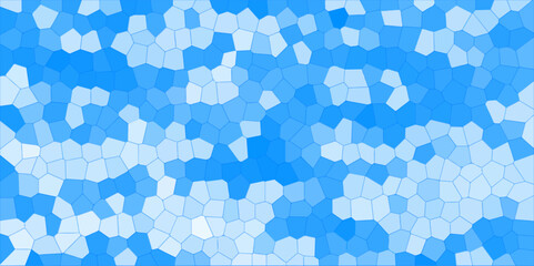 Fototapeta premium Trendy simple minimal geometric pastel background of mosaic backdrop. Quartz Crystal Pixel Diagram. Technology geometric minimal design. Light gray and blue abstract mosaic seamless pattern.