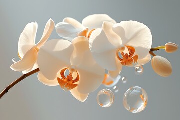 Orchids Floating in Light