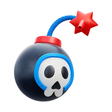 recommend clip art: Cartoon bomb with skull drawing illustration vector image danger explosive icon art