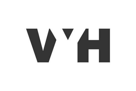 VYH logo design. Initial letter V Y H bold font style for tech startups, consulting, corporate branding. Creative company name, headlines typography identity, trendy logotype.