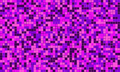 Vibrant mosaic of purple and pink squares.  A dynamic, pixelated texture perfect for backgrounds, websites, or techthemed designs.  Evokes feelings of energy, digital art, and modern aesthetics.