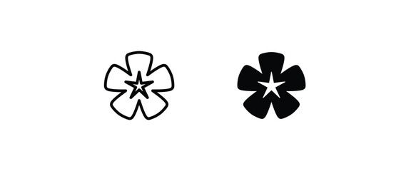 flower icons button, vector, sign, symbol, logo, illustration, editable stroke, flat design style isolated on white