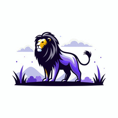 Fototapeta premium Mystic Neon animal image vector