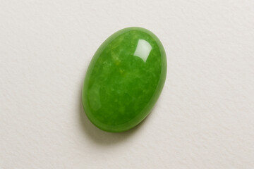 Green jade with fine grain Isolated element