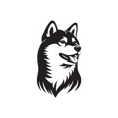 Obraz premium vector illustration of wolf